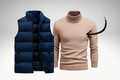 Weste und kostenloser Pullover